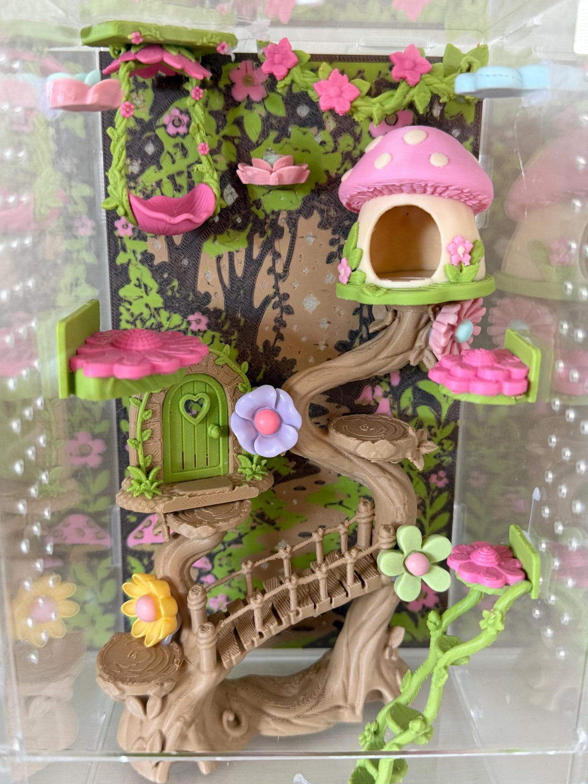Enchanted Fairy Garden jumping spider enclosure detail