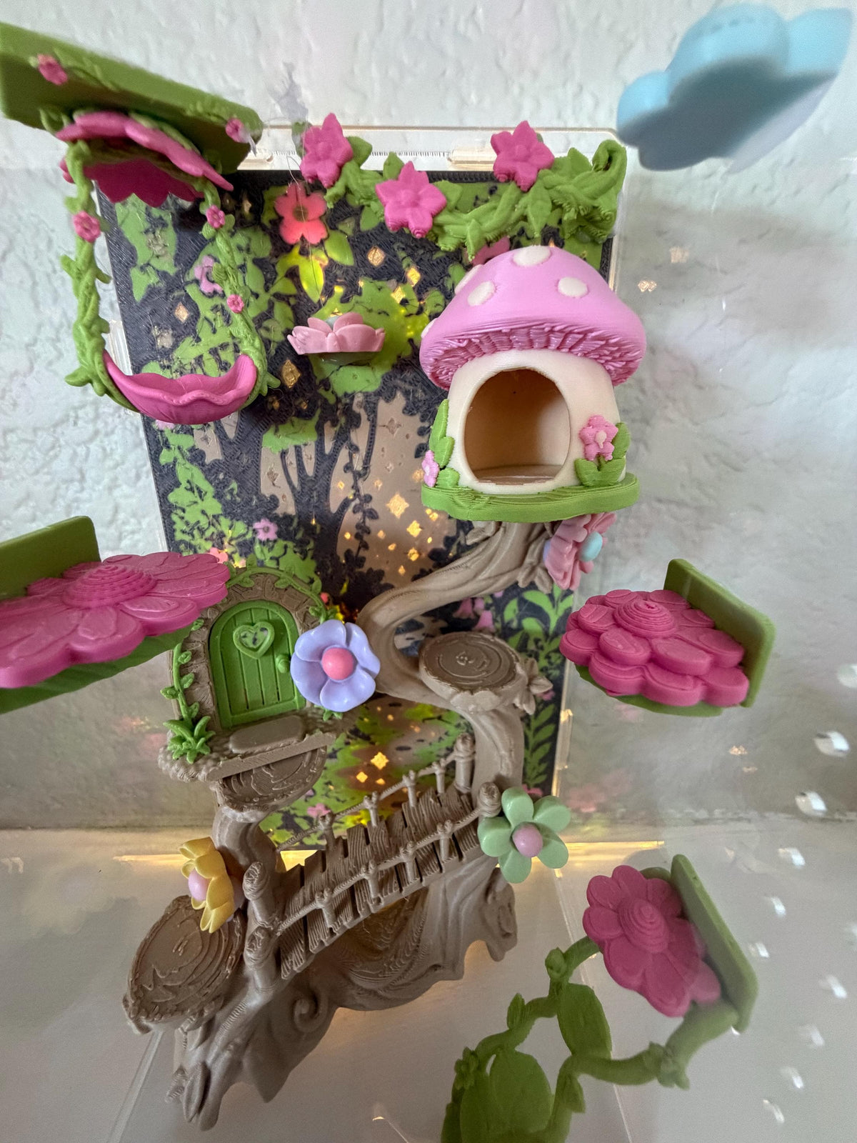 Enchanted Fairy Garden jumping spider enclosure detail