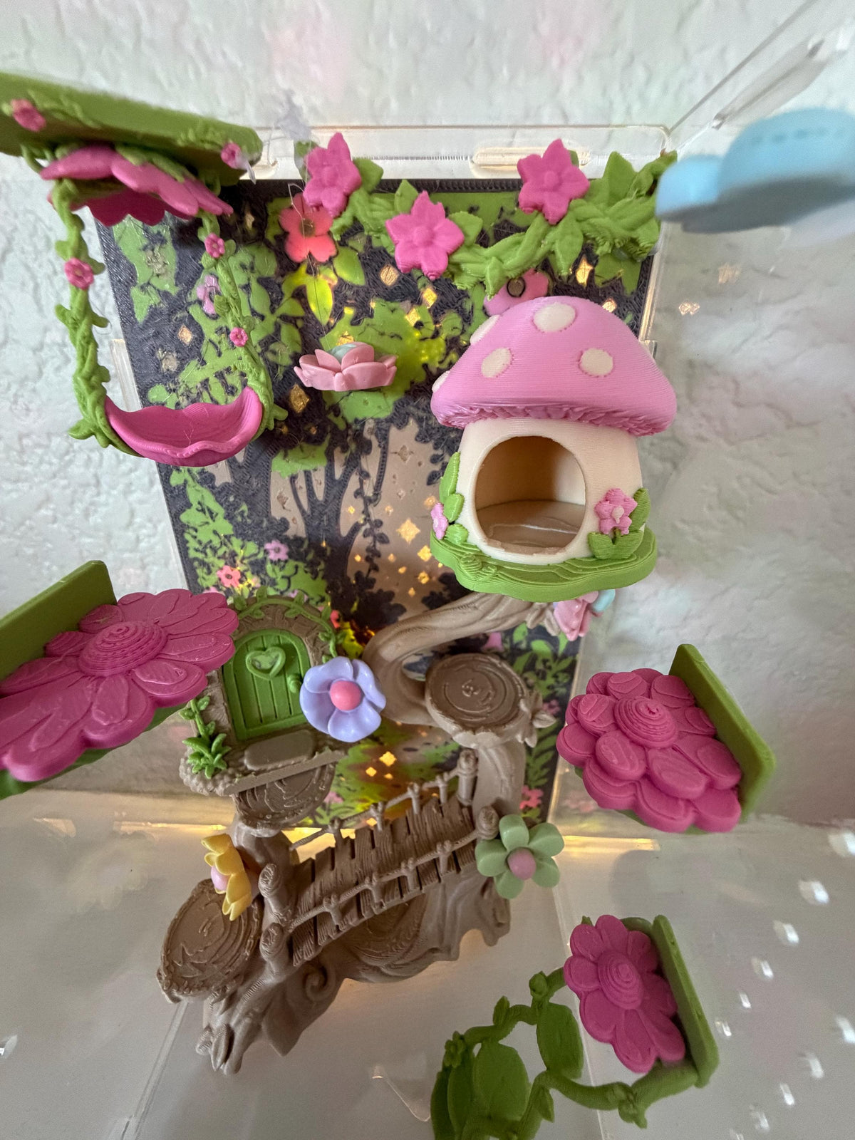 Enchanted Fairy Garden jumping spider enclosure detail