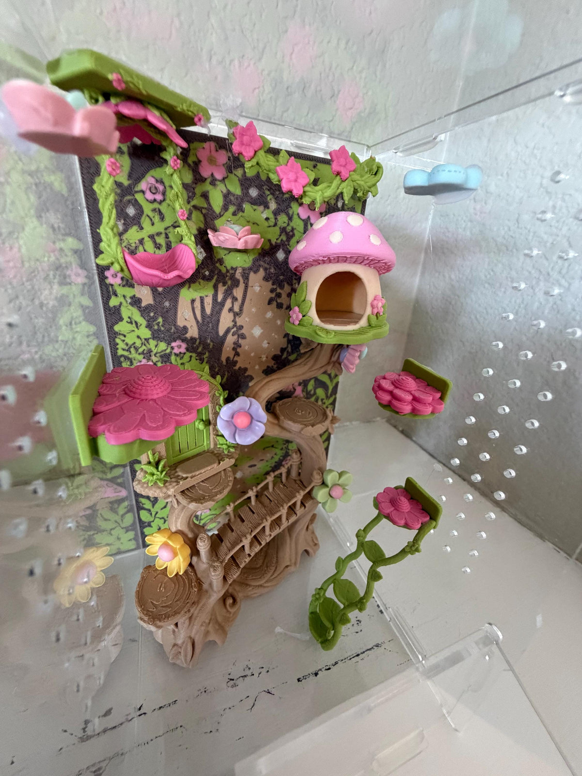 Enchanted Fairy Garden jumping spider enclosure detail