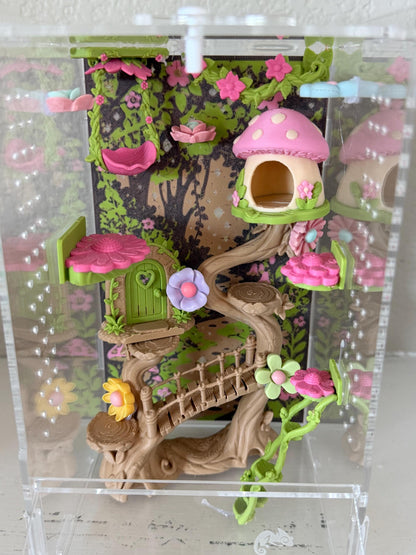 Enchanted Fairy Garden jumping spider enclosure detail