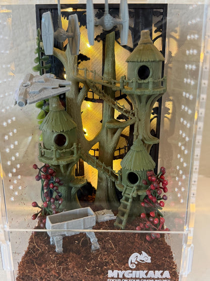 Rebel Outpost jumping spider enclosure detail