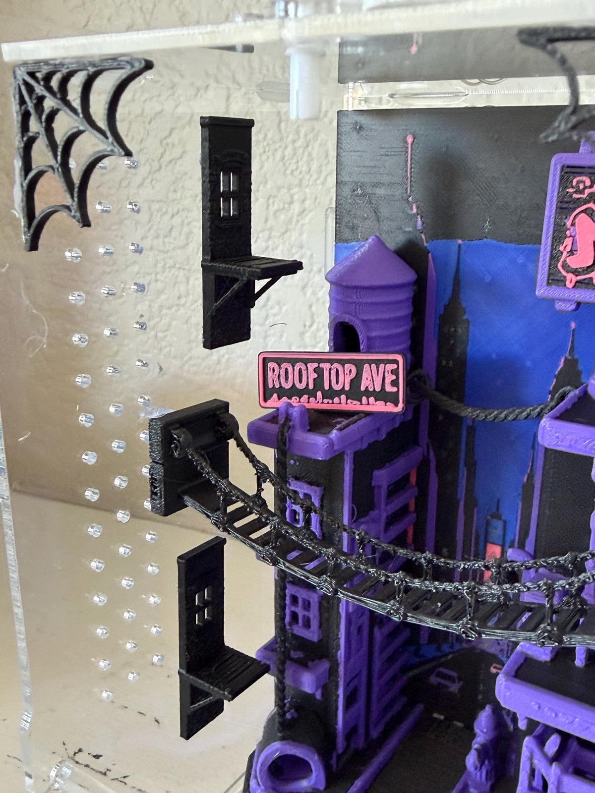 Web Way NYC Rooftop jumping spider enclosure detail