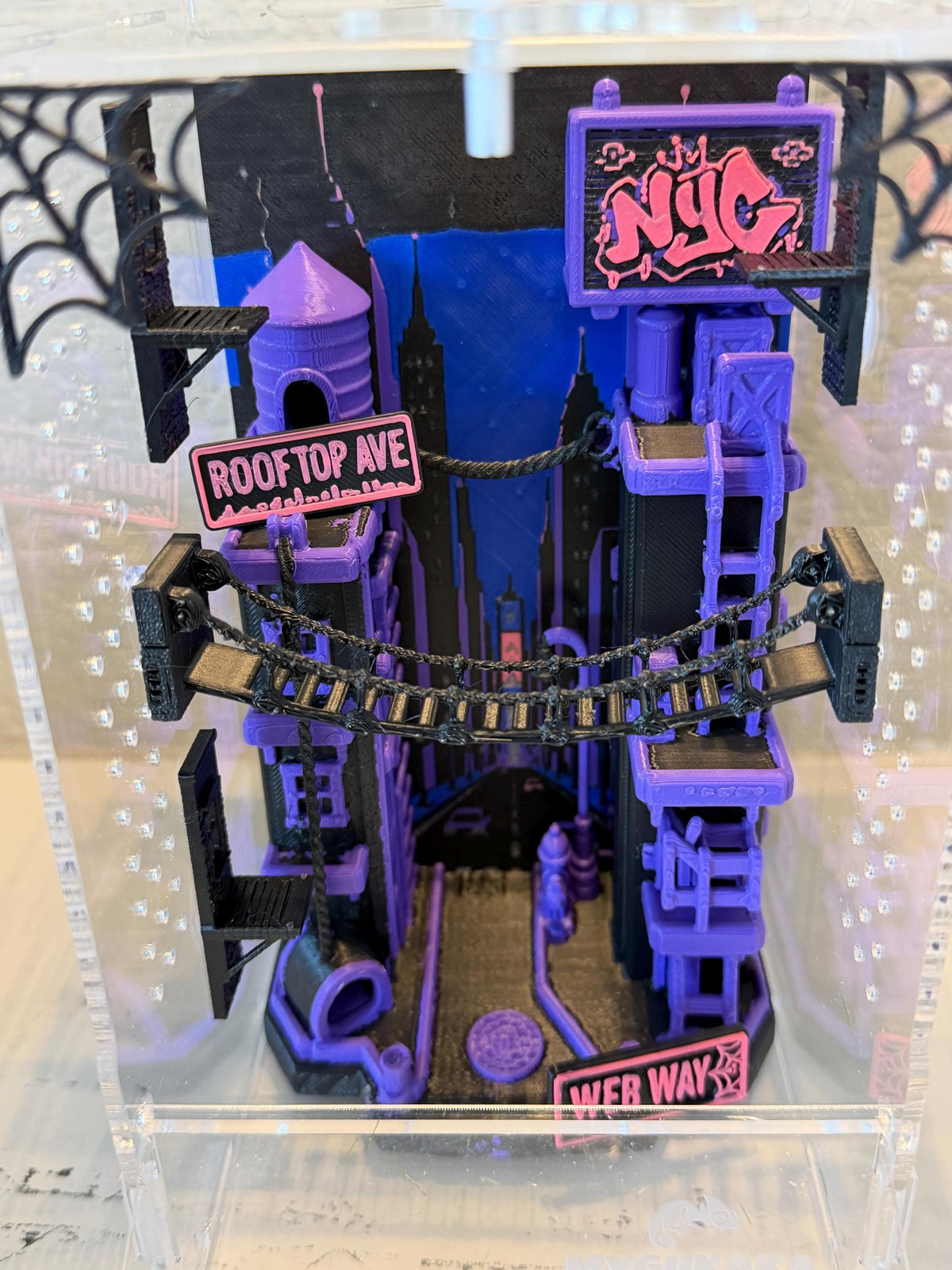 Web Way NYC Rooftop jumping spider enclosure detail