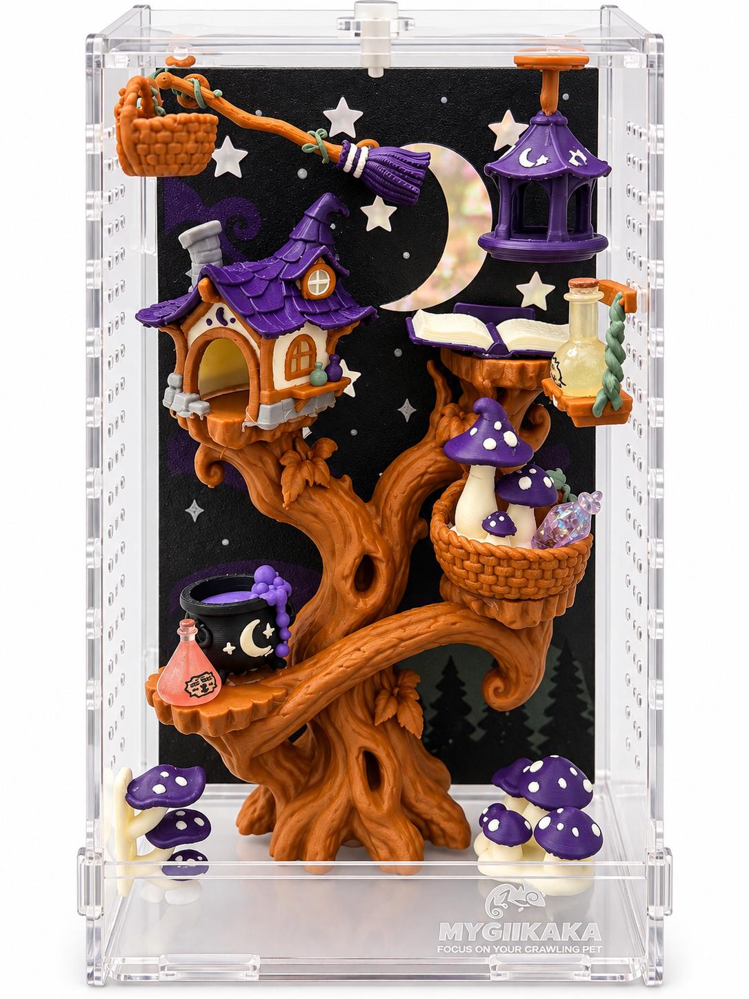 Witch’s Apothecary jumping spider enclosure