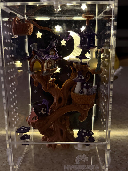 Witch’s Apothecary jumping spider enclosure detail