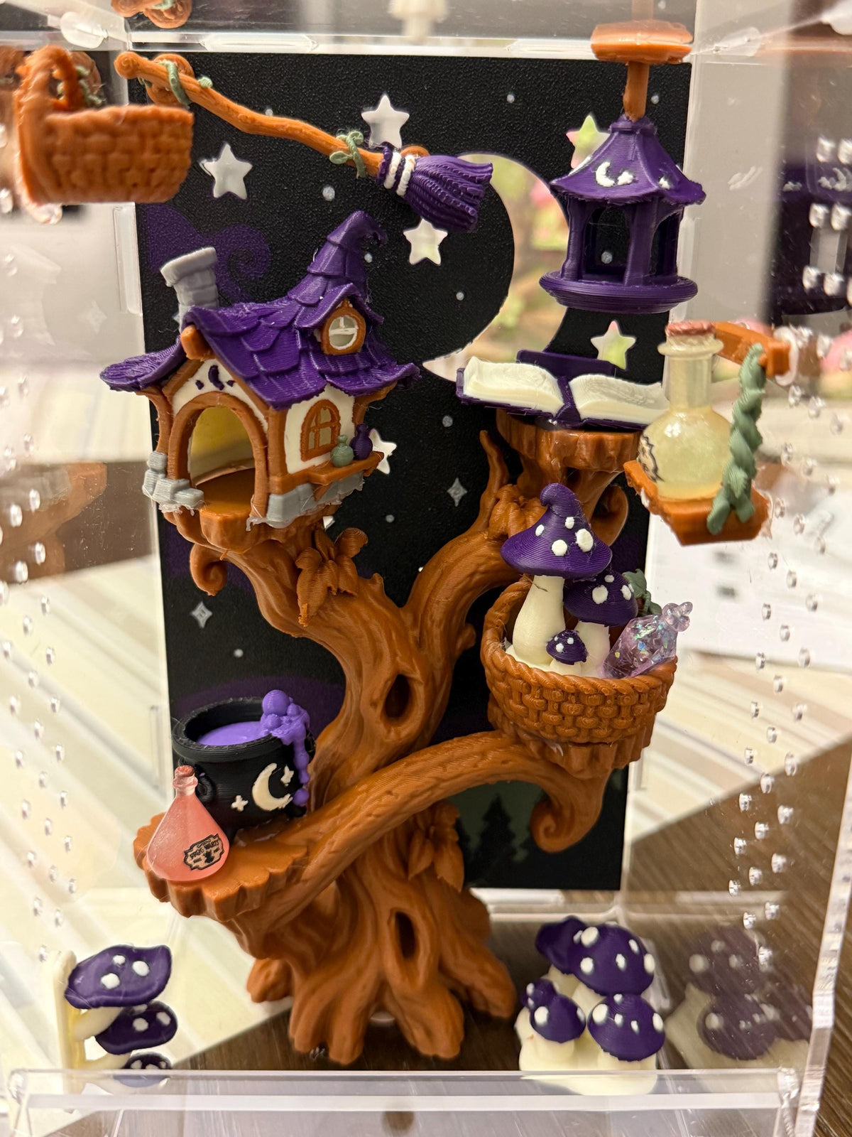 Witch’s Apothecary jumping spider enclosure detail
