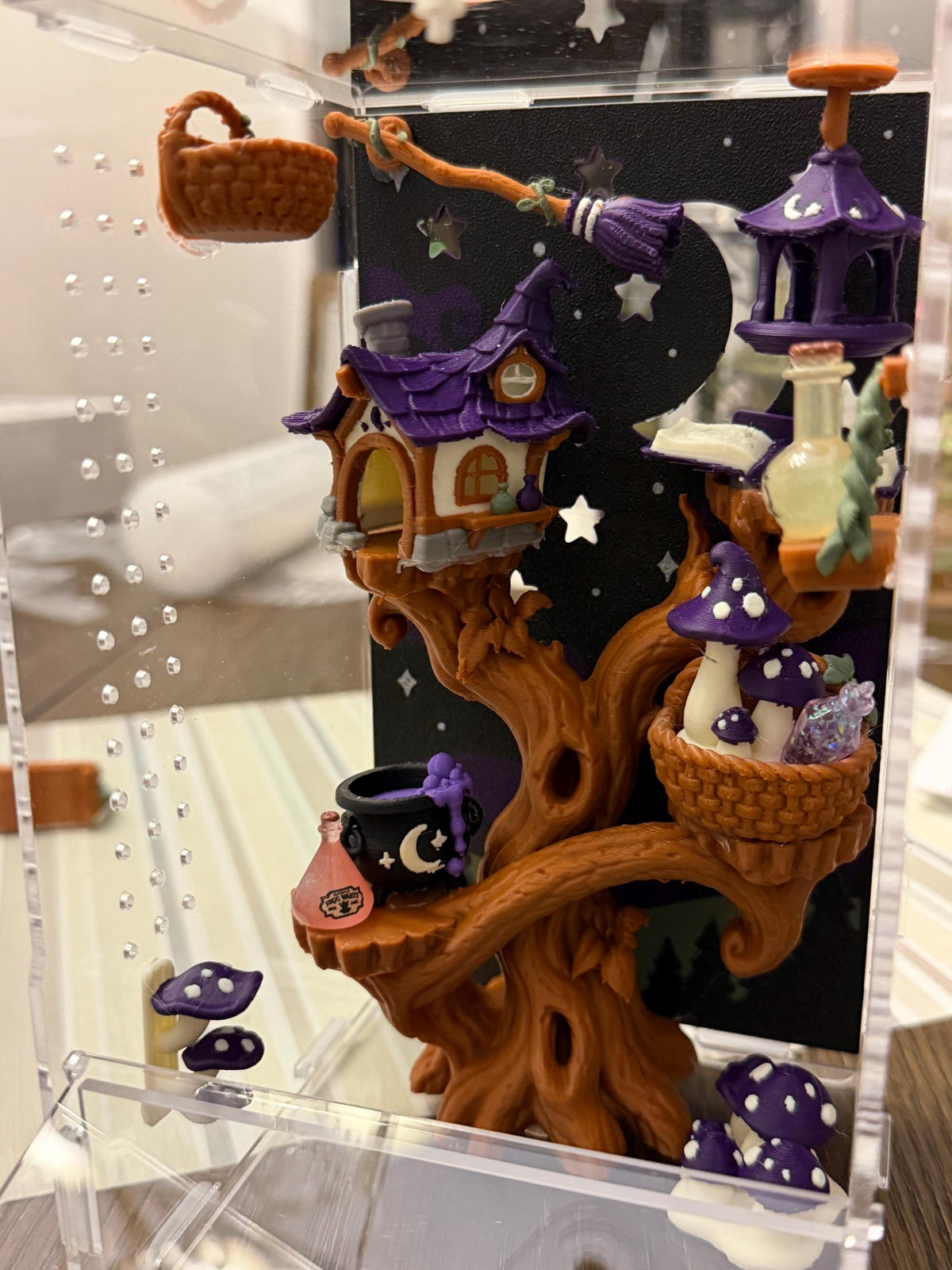 Witch’s Apothecary jumping spider enclosure detail